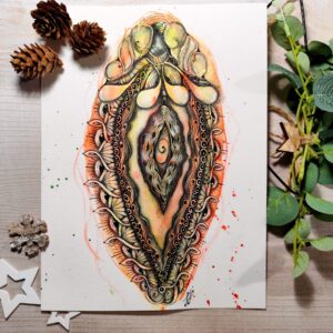 Sorirté, vulve, zentangle, militante, féminisme,